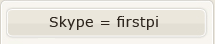 Skype = firstpi